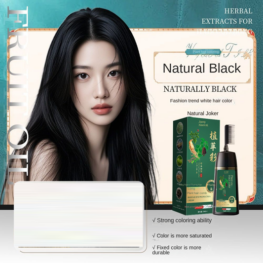 Hair dye Comb color Hair dye Plant hair dye Cover White lock color Black hair dye