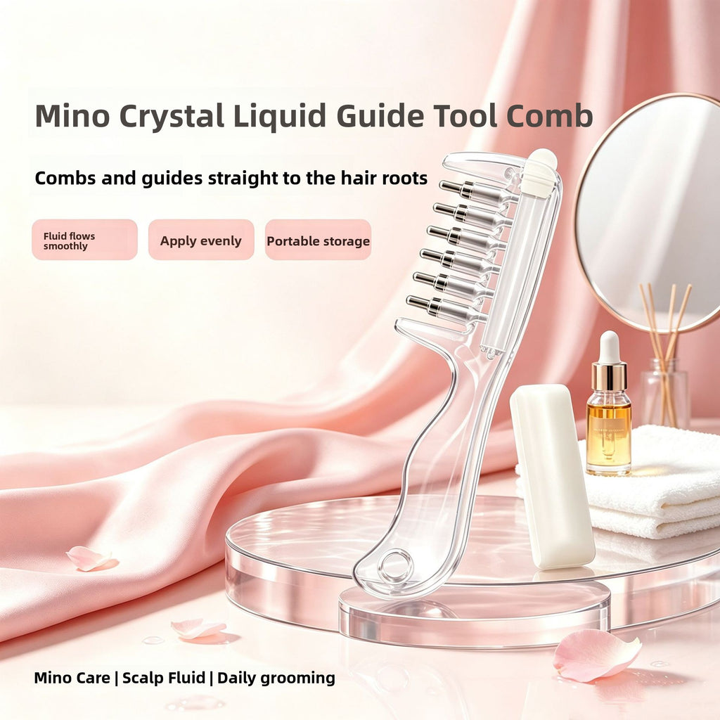 Liquid Guide Hair Care Comb — Scalp Massage & Detangling Comb