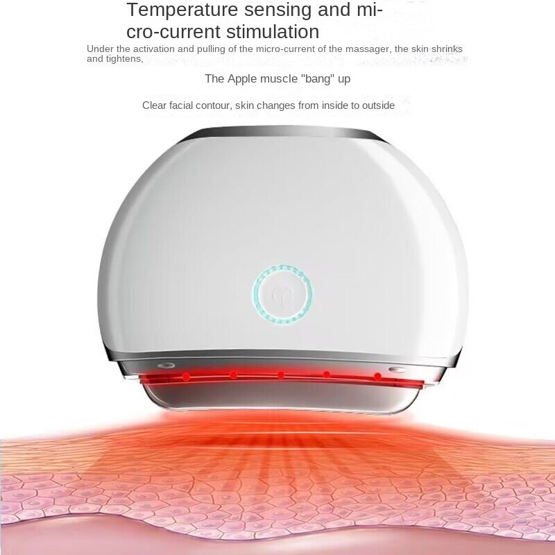 Electric Scraping Machine Facial Massager Heating Vibration Color Light Microcurrent Lifting Tightening Neck