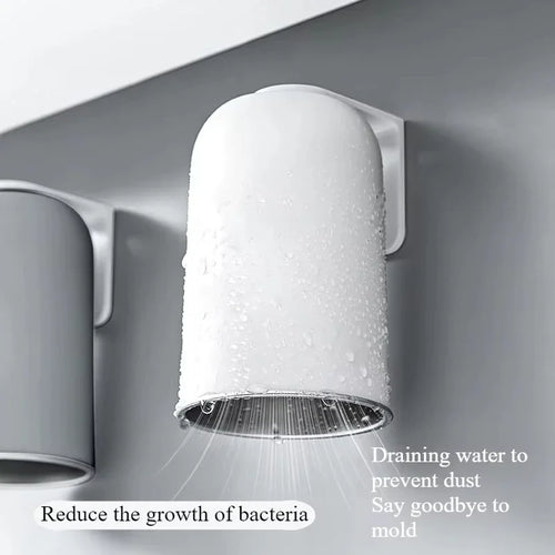 304 Stainless Steel Magnetic Mouthwash Cup | Wall Mounted No-Drill Bathroom Cup