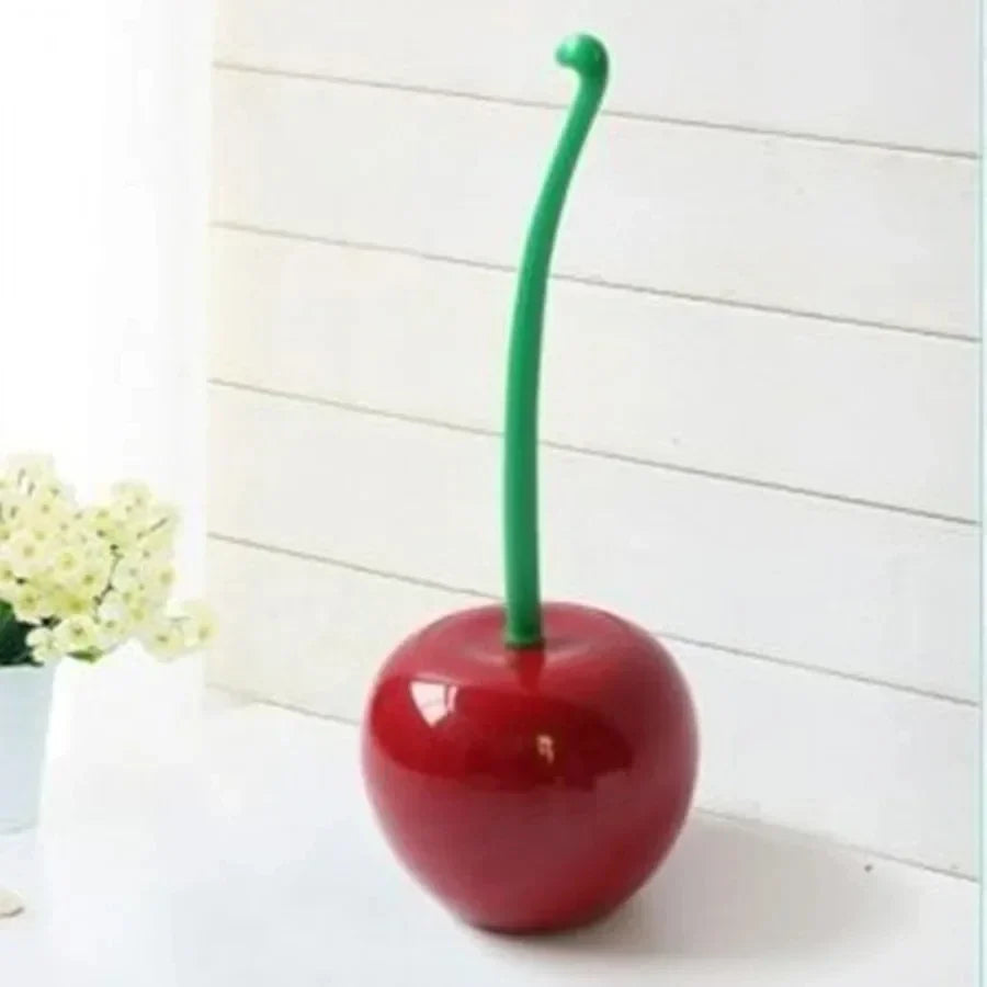 Red Toilet Brush Apple