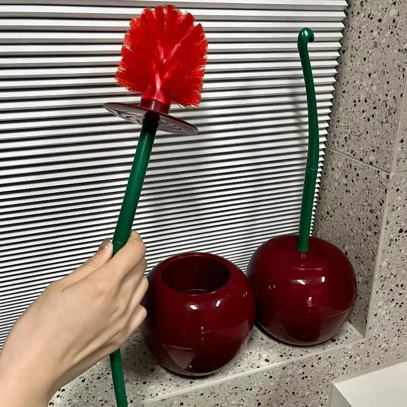 Red Toilet Brush Apple