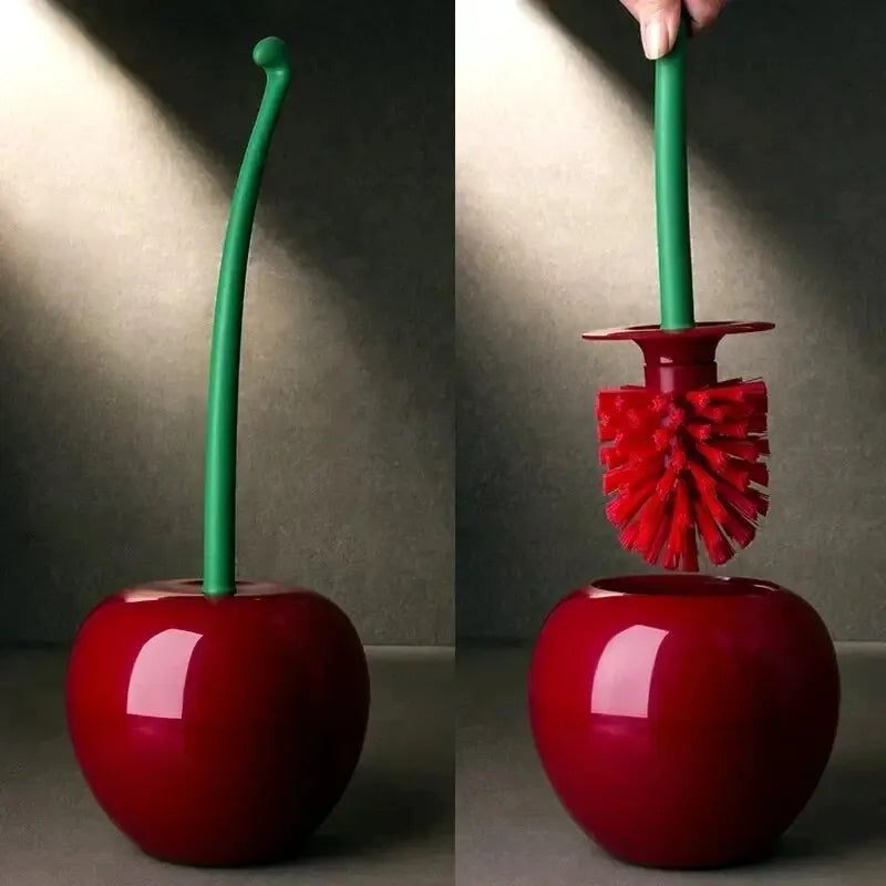 Red Toilet Brush Apple