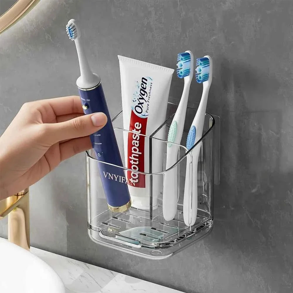 WallMount Bathroom Toothbrush & Toiletry Organiser