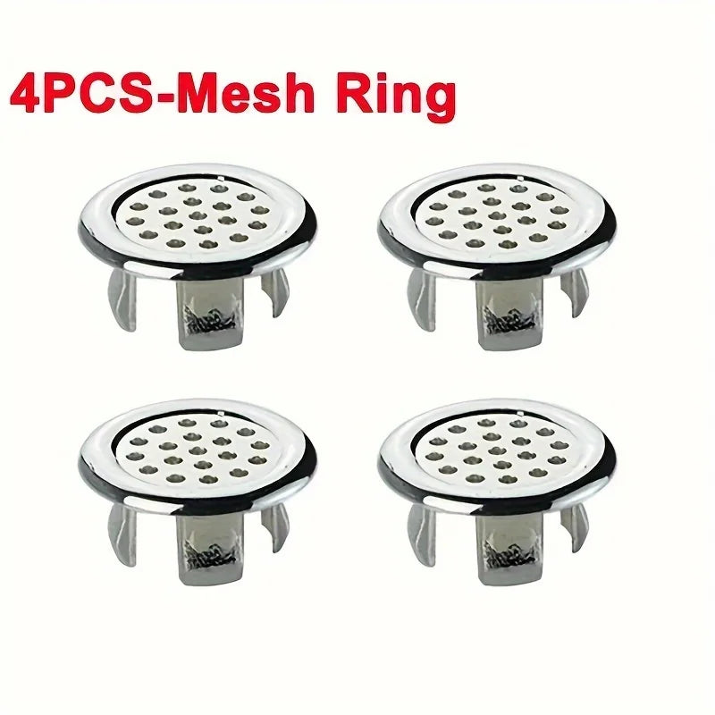 Round Bathroom Sink Basin Overflow Hole Cover