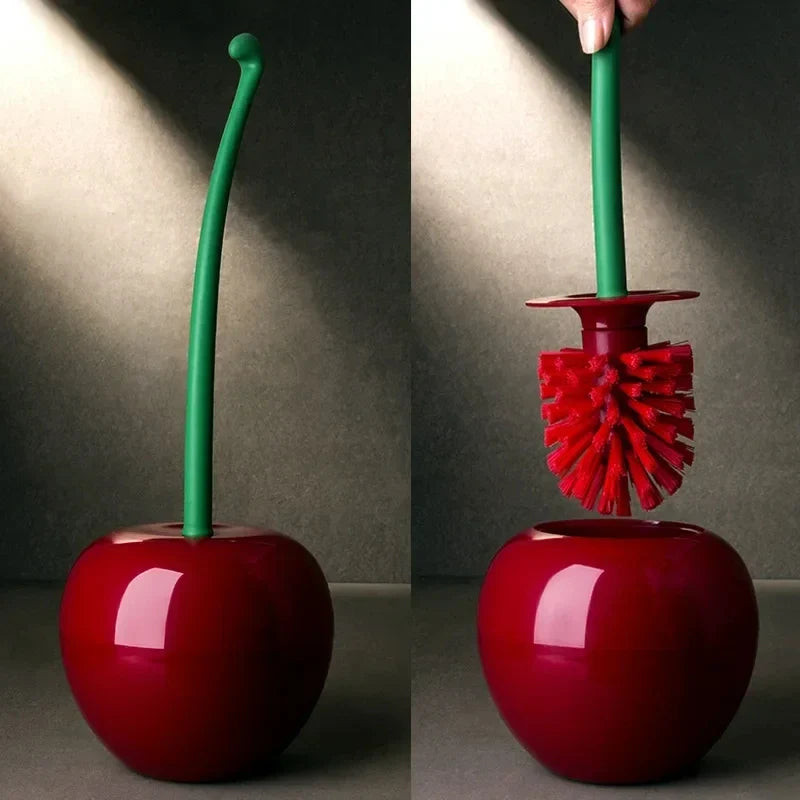 Red Toilet Brush Apple