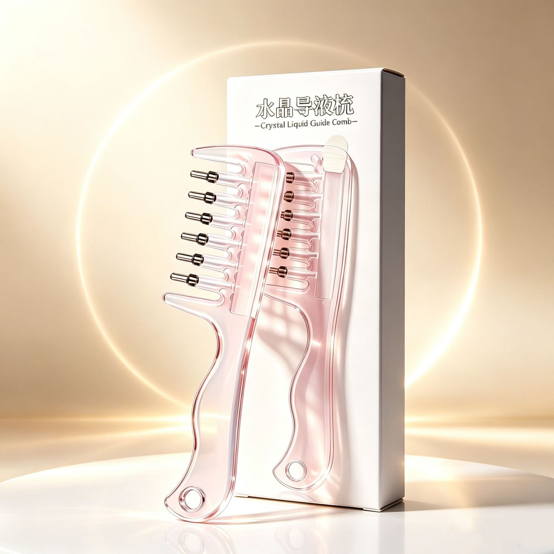 Liquid Guide Hair Care Comb — Scalp Massage & Detangling Comb
